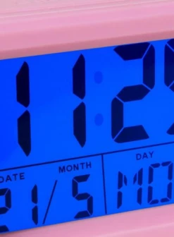 Fisura Digital Alarm Clock Pink