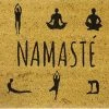 Fisura Doormat Namasté Yoga Sillhouettes Beige Black Fisura