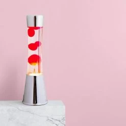 Fisura Lava Lamp Red Orange Retro