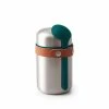Black + Blum Insulated Food Flask With Spoon From Stainless Steel In Ocean Blue