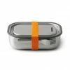 Black + Blum Lunch Box In Stainless Steel With Silicone Strap Large 1 0 L 34 Fl Oz Orange
