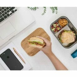Black + Blum Sandwich Box Stainless Steel Lunch Box In Ocean Large