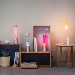 Fisura Lava Lamp Red Orange Retro