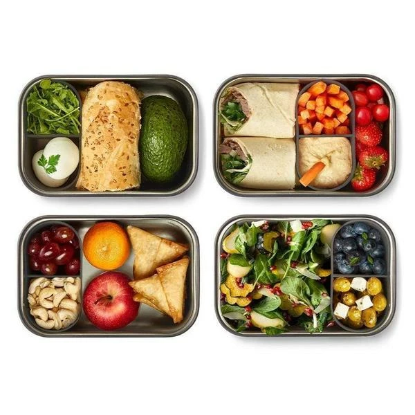 Black + Blum Sandwich Box Stainless Steel In Olive Large 2 Black + Blum Sandwich Box Stainless Steel In Olive Large