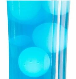 Fisura Lava lamp with white base and blue liquid