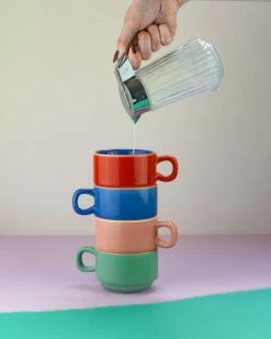 Fisura Set of 4 Colours Ceramic Coffee Mugs 11 Fisura Set of 4 Colours Ceramic Coffee Mugs