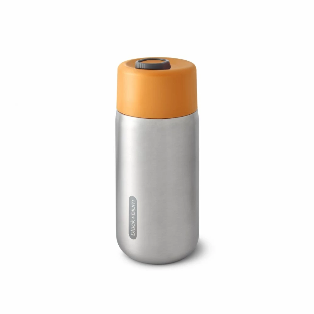 Black + Blum Insulated Travel Cup Stainless Steel 340 Ml 12 Fl Oz Orange 3 Black + Blum Insulated Travel Cup Stainless Steel 340 Ml 12 Fl Oz Orange
