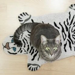 Fisura Doormat Tiger White