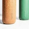 Black + Blum Water Bottle Glass Leak Proof Lightweight With Brown Protective Sleeve 600 Ml