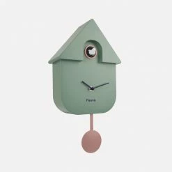 Fisura Cuckoo House Clock Mint and Raspberry
