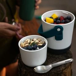 Black + Blum Lunch Pot Original With 2 Separate Leakproof Pots Carry Handle Olive