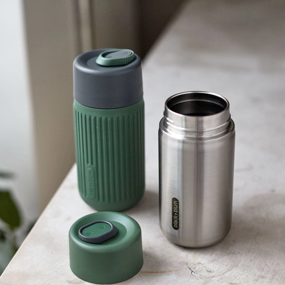 Black + Blum Lunch Bag Set With Olive Glass Travel Cup Original Lunch Box 23 Black + Blum Lunch Bag Set With Olive Glass Travel Cup Original Lunch Box