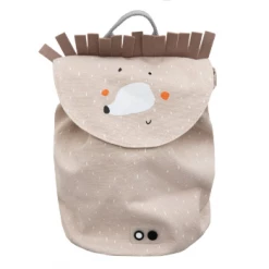 Trixie Mini Beige Cotton Mrs Hedgehog Backpack