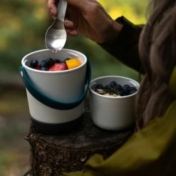 Black + Blum Lunch Pot Original With 2 Separate Leakproof Pots Carry Handle Olive