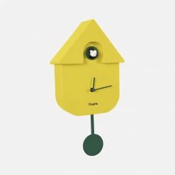 Fisura Cuckoo House Clock Yellow & Dark Green