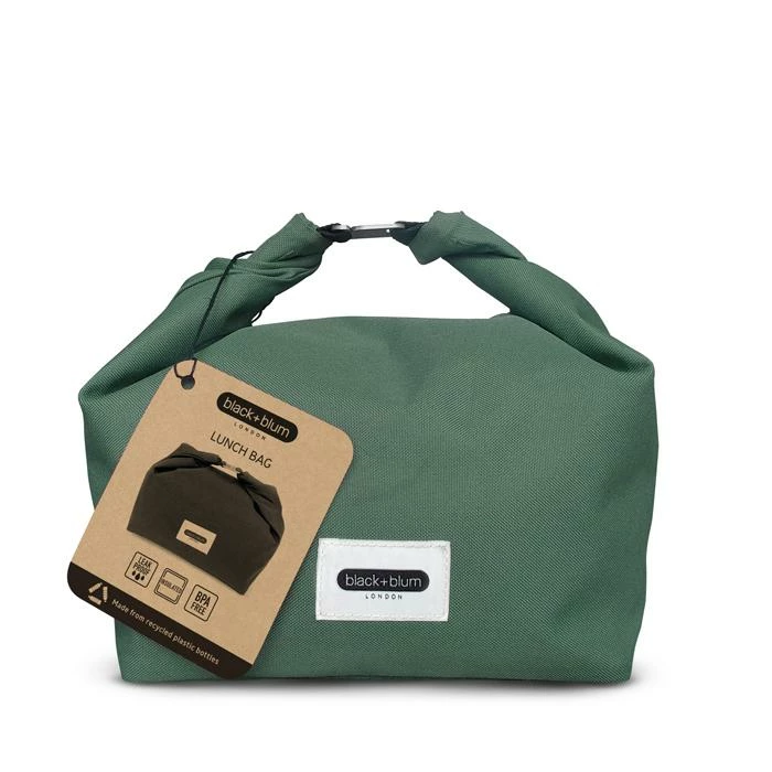 Black + Blum Lunch Bag In Sustainable Eco Friendly Recycled PET 6 7 L 235 Fl Oz Olive 4 Black + Blum Lunch Bag In Sustainable Eco Friendly Recycled PET 6 7 L 235 Fl Oz Olive