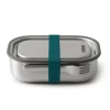 Black + Blum Stainless Steel Lunch Box with Blue Strap Large