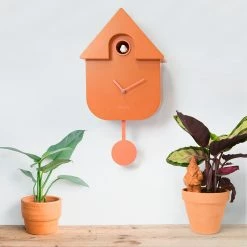 Fisura Cuckoo House Clock Terracotta