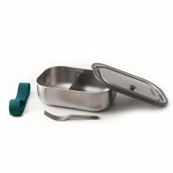 Black + Blum Lunch Box In Stainless Steel With Silicone Strap Large 1 0 L 34 Fl Oz Ocean
