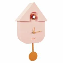 Fisura Pink Cuckoo Wall Clock