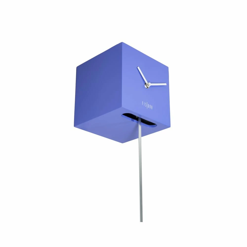 Fisura Blue Cube Clock with Pendulum 2 Fisura Blue Cube Clock with Pendulum
