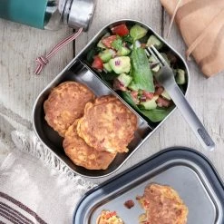 Black + Blum Lunch Box In Stainless Steel With Silicone Strap Large 1 0 L 34 Fl Oz Ocean