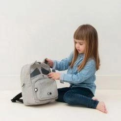 Trixie Grey Raccoon Backpack