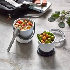 Black + Blum Lunch Pot Original With 2 Separate Leakproof Pots Carry Handle Ocean