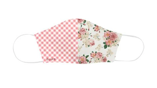Fisura Vichy and Flowers Adult Face Mask 2 Fisura Vichy and Flowers Adult Face Mask